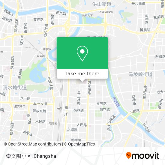 崇文阁小区 map