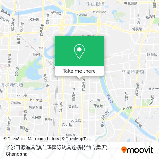 长沙田源渔具(澳仕玛国际钓具连锁特约专卖店) map