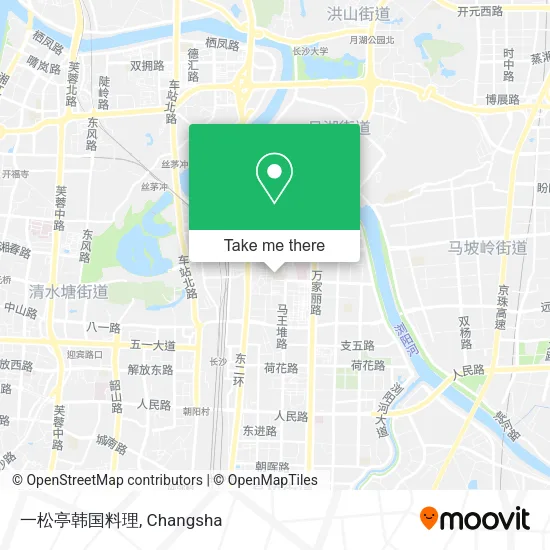 一松亭韩国料理 map