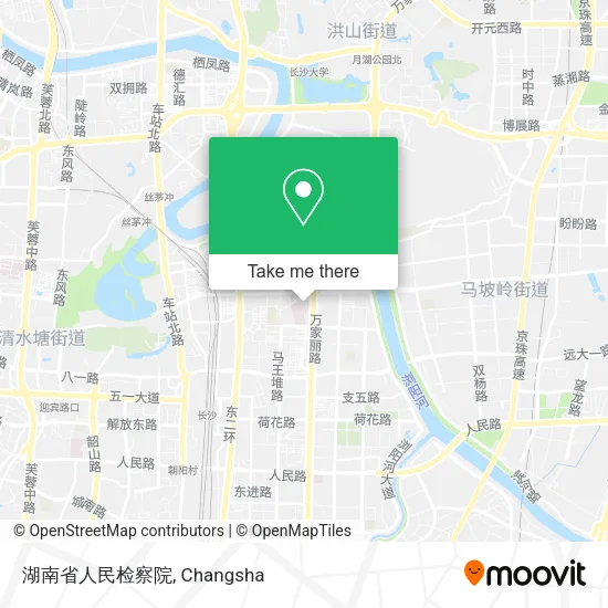 湖南省人民检察院 map