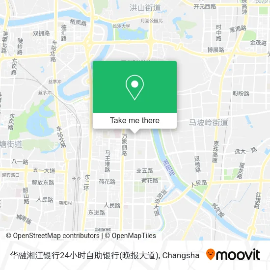 华融湘江银行24小时自助银行(晚报大道) map