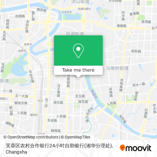 芙蓉区农村合作银行24小时自助银行(湘华分理处) map