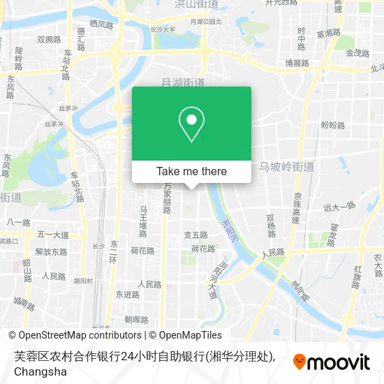 芙蓉区农村合作银行24小时自助银行(湘华分理处) map