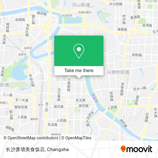 长沙萧墙美食饭店 map