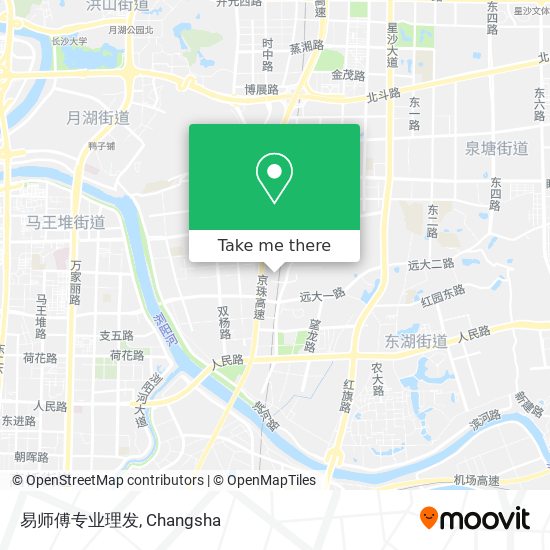 易师傅专业理发 map