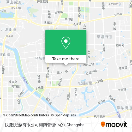快捷快递(有限公司湖南管理中心) map