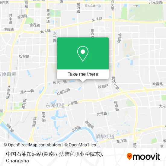 中国石油加油站(湖南司法警官职业学院东) map