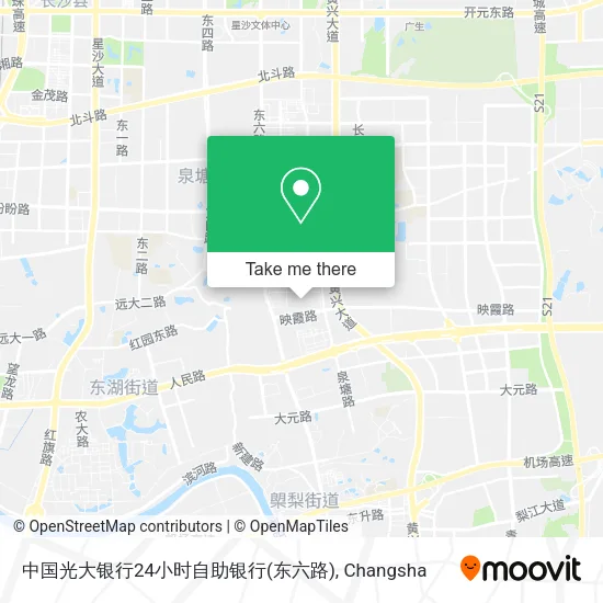 中国光大银行24小时自助银行(东六路) map