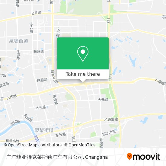 广汽菲亚特克莱斯勒汽车有限公司 map