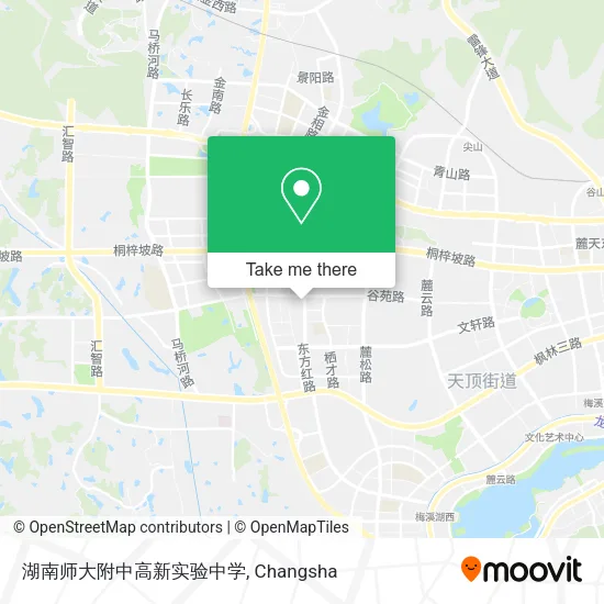 湖南师大附中高新实验中学 map