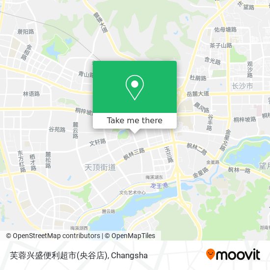 芙蓉兴盛便利超市(央谷店) map