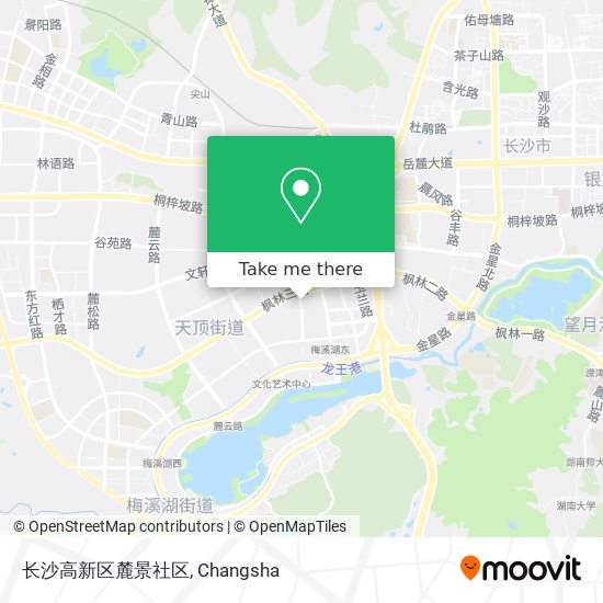 长沙高新区麓景社区 map