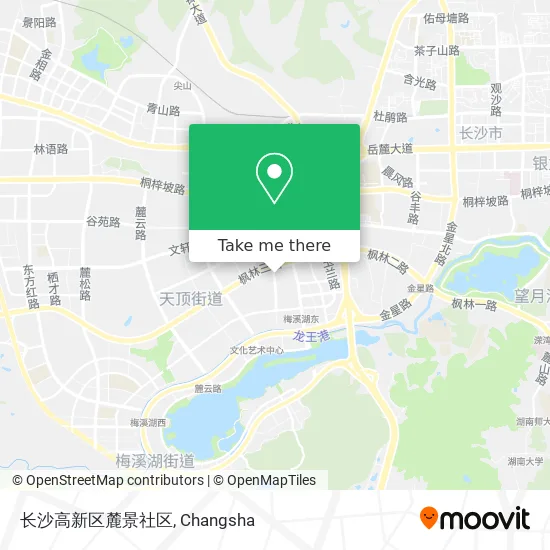 长沙高新区麓景社区 map