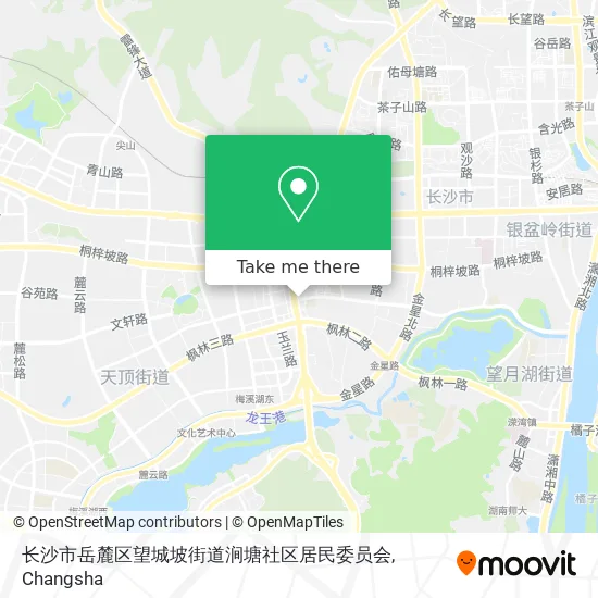 长沙市岳麓区望城坡街道涧塘社区居民委员会 map