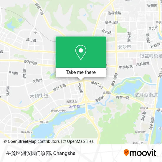 岳麓区湘仪园门诊部 map