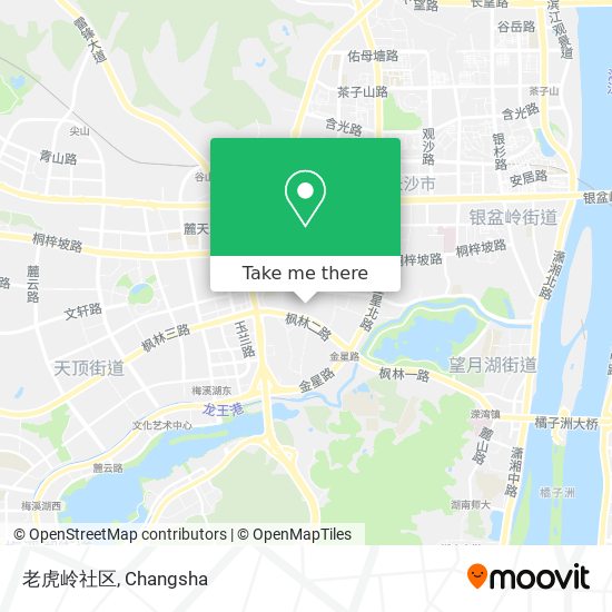老虎岭社区 map