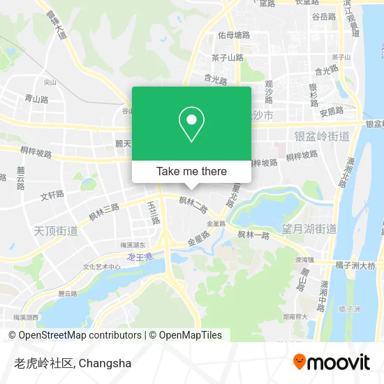 老虎岭社区 map