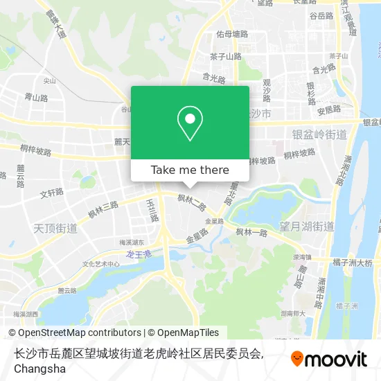 长沙市岳麓区望城坡街道老虎岭社区居民委员会 map