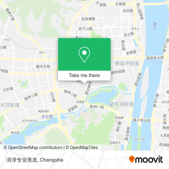 润泽专业美发 map