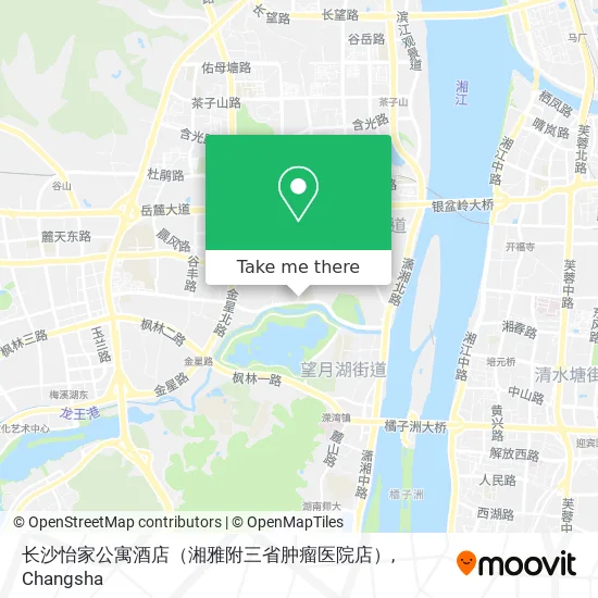 长沙怡家公寓酒店（湘雅附三省肿瘤医院店） map