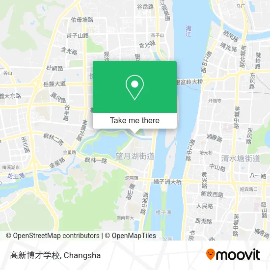 高新博才学校 map