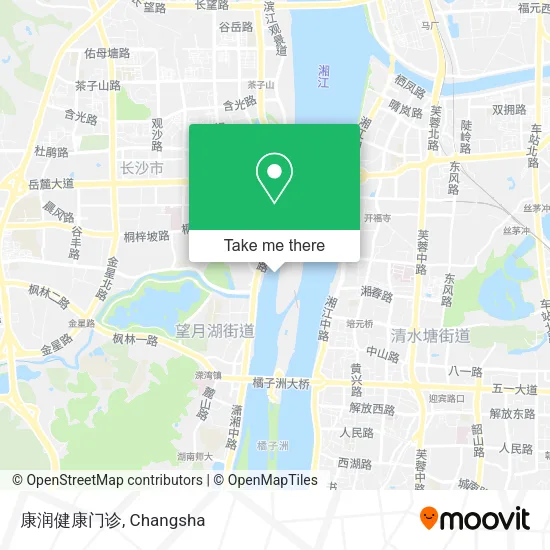 康润健康门诊 map