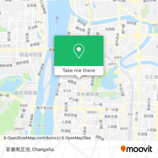 茗馨阁足浴 map