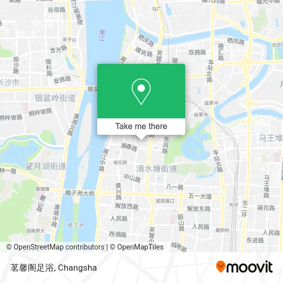 茗馨阁足浴 map