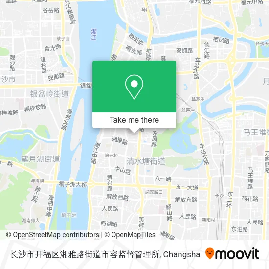 长沙市开福区湘雅路街道市容监督管理所 map