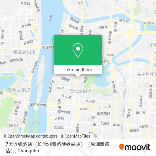 7天连锁酒店（长沙湘雅路地铁站店）（原湘雅路店） map