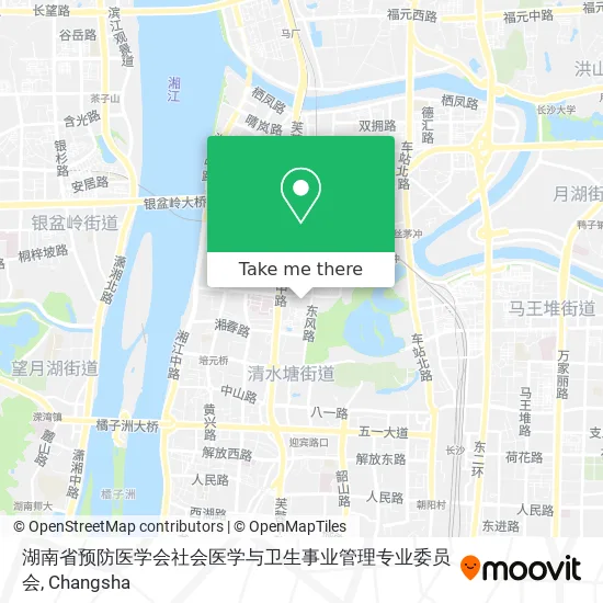 湖南省预防医学会社会医学与卫生事业管理专业委员会 map