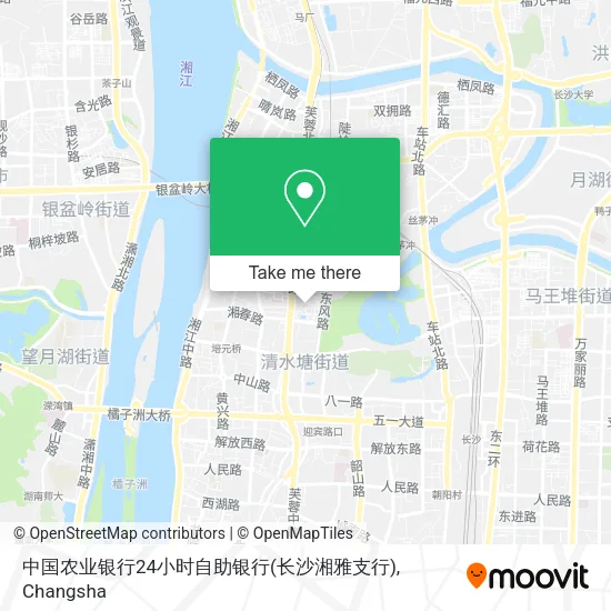 中国农业银行24小时自助银行(长沙湘雅支行) map