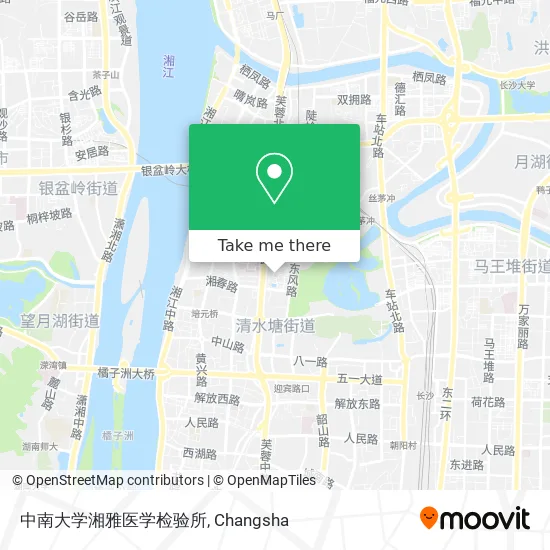 中南大学湘雅医学检验所 map