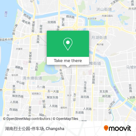 湖南烈士公园-停车场 map