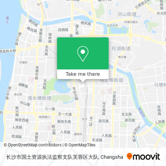 长沙市国土资源执法监察支队芙蓉区大队 map