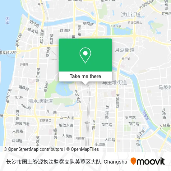 长沙市国土资源执法监察支队芙蓉区大队 map