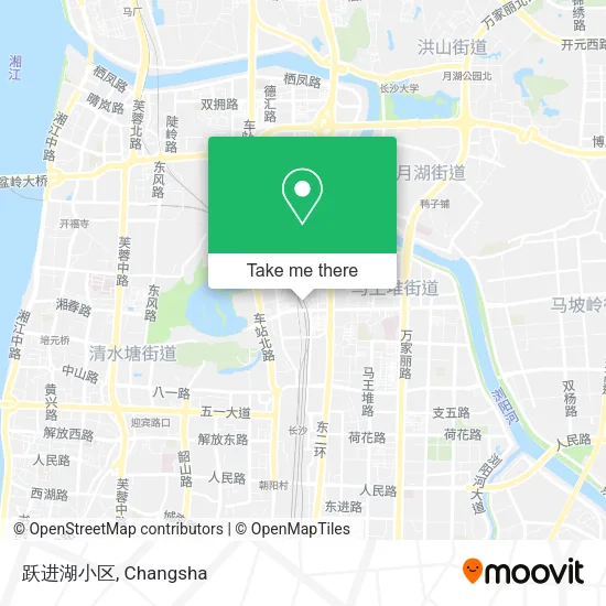 跃进湖小区 map
