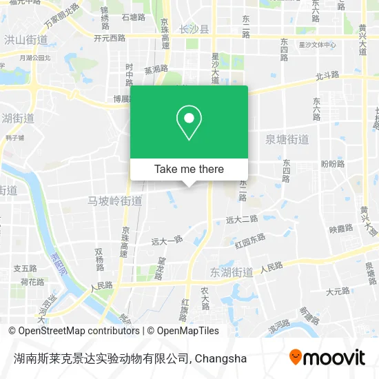 湖南斯莱克景达实验动物有限公司 map
