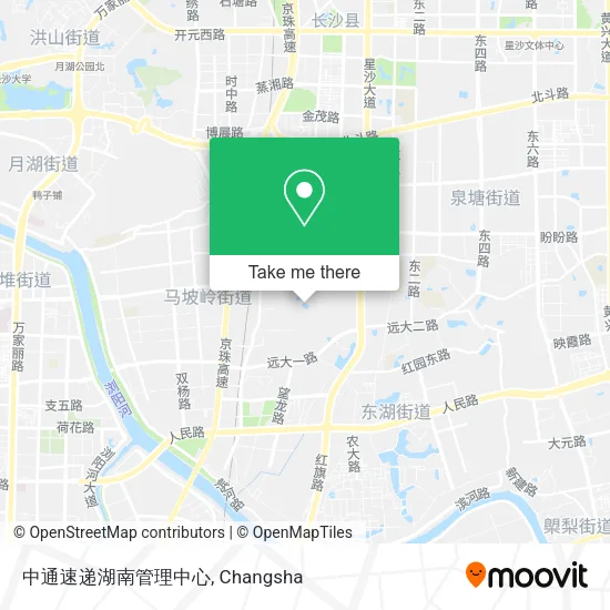 中通速递湖南管理中心 map