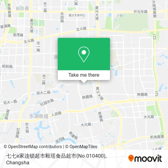 七七e家连锁超市毅瑶食品超市(No.010400) map