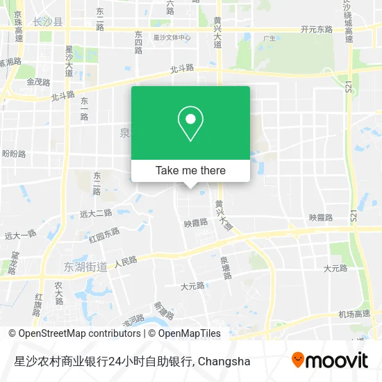星沙农村商业银行24小时自助银行 map