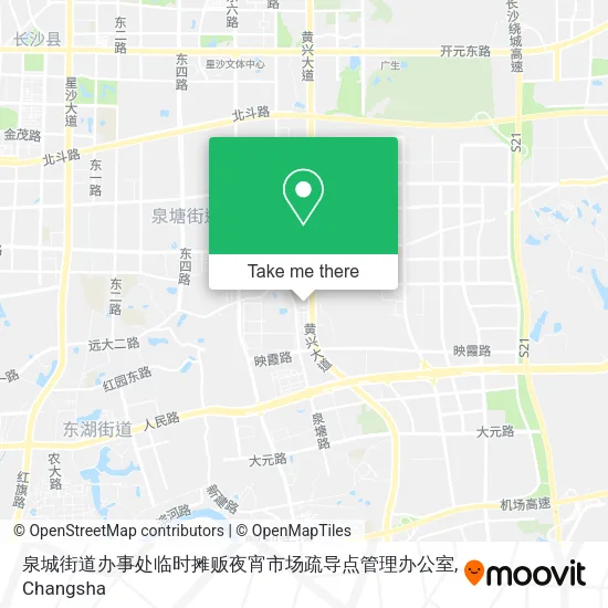 泉城街道办事处临时摊贩夜宵市场疏导点管理办公室 map
