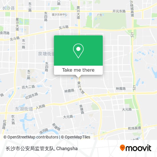 长沙市公安局监管支队 map