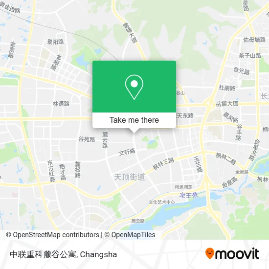 中联重科麓谷公寓 map