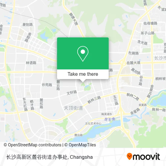 长沙高新区麓谷街道办事处 map