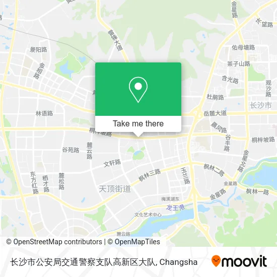 长沙市公安局交通警察支队高新区大队 map