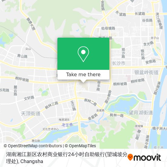 湖南湘江新区农村商业银行24小时自助银行(望城坡分理处) map