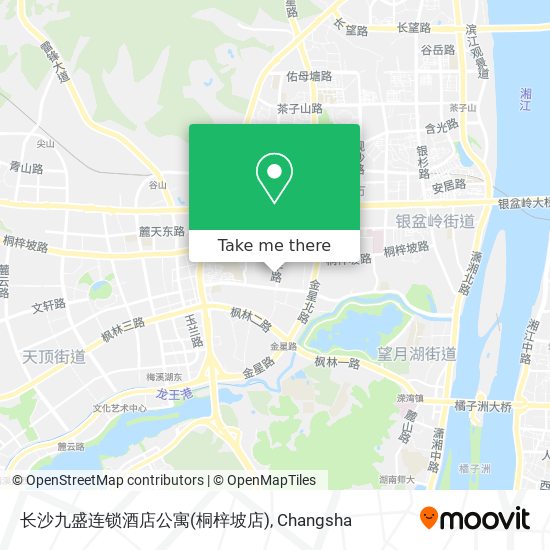 长沙九盛连锁酒店公寓(桐梓坡店) map