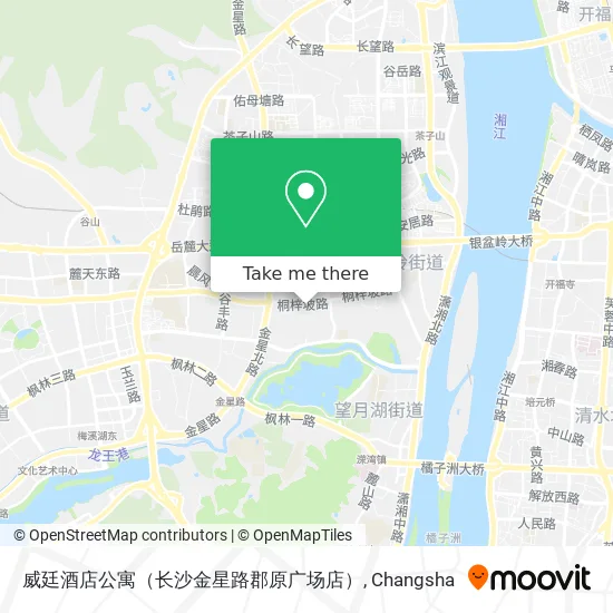 威廷酒店公寓（长沙金星路郡原广场店） map