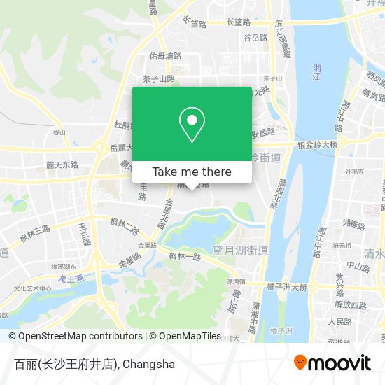 百丽(长沙王府井店) map